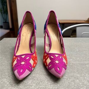 Jessica Simpson Vibrant Heels